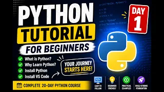 Python Tutorial for Beginners Day 1 Introduction to Python Install Python VS Code