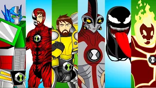 Best Of Ben 10K Bumblebee, Optimus Prime, Shin Godzilla | Fanmade Transformation