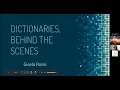 Dictionaries Behind The Scenes - Gisela Rossi