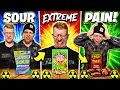 We ate the most sour candies