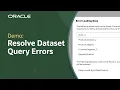 How to Fix Workbook Query Errors in Oracle Analytics Cloud