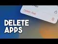 How to DELETE APPS on iPad