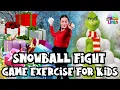 Download Lagu Christmas Snowball Game Exercise | Learn How To Throw A Ball | Indoor Workout For Kids