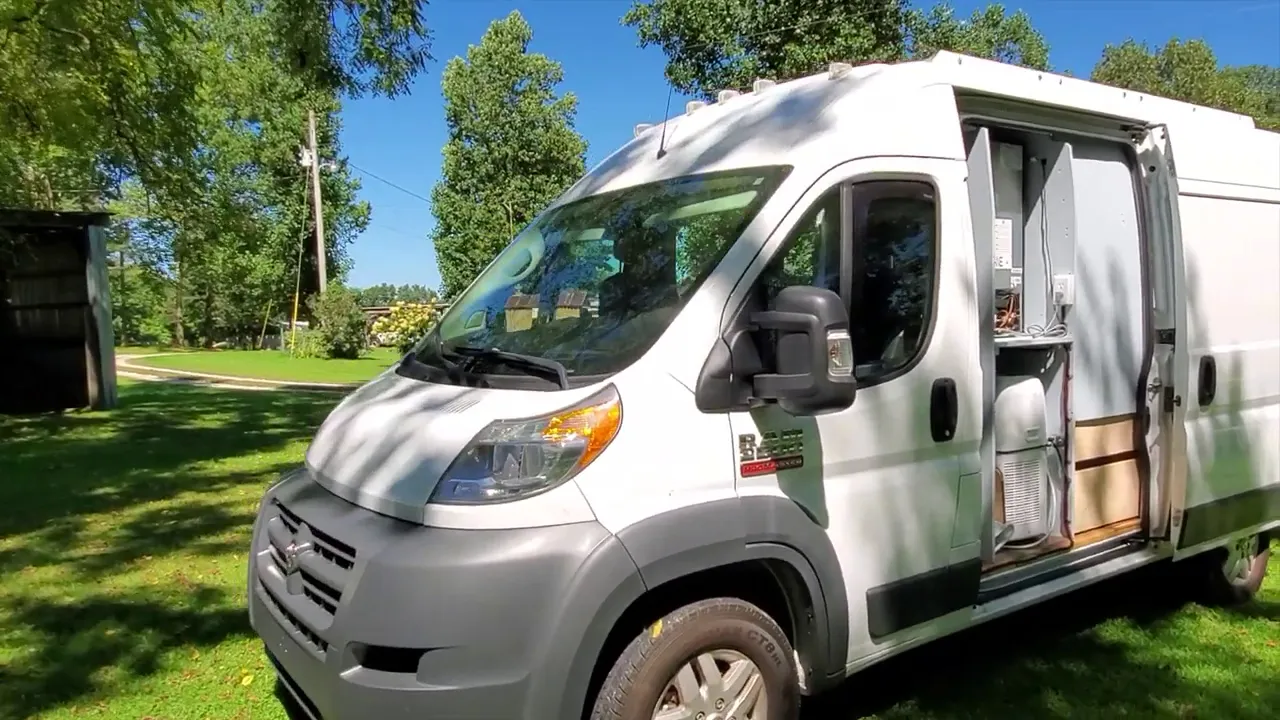 Promaster 136" camper van AWESOME dual slider final build!