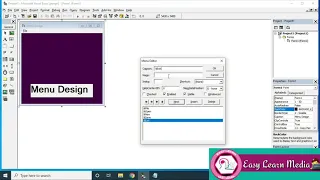 Visual Basic Menu Design