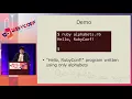 RubyConf 2017 Esoteric Obfuscated Artistic Programming in Ruby by Yusuke Endoh