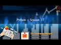 Python - Session 17