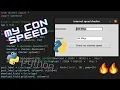 INTERNET SPEED CHECKER Application PYTHON Tkinter Simple app 2022
