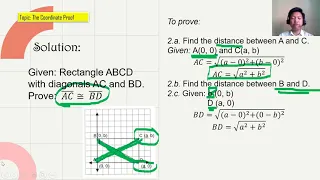 The Coordinate Proof Plane Coordinate Geometry