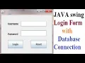 LOGIN Form with MYSQL Database JDBC JAVA SWING GUI