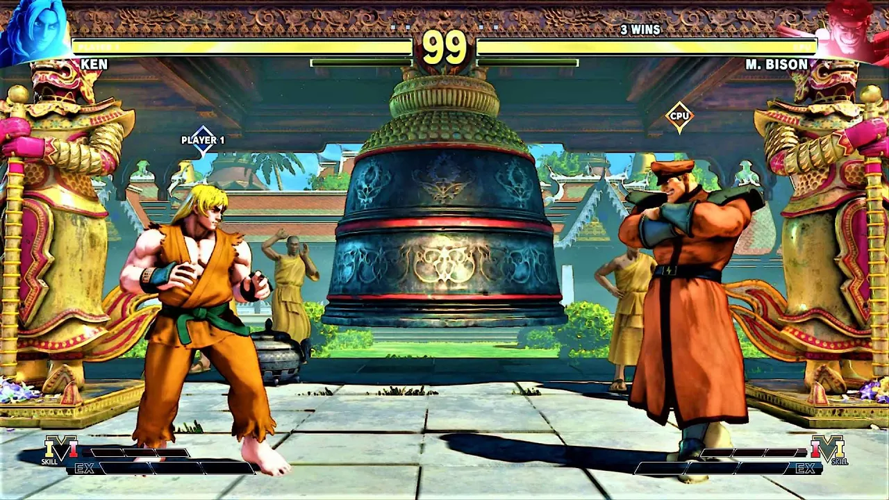 Ken vs M.Bison (Hardest )  Street Fighter V.