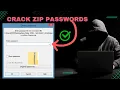 How hackers crack ZIP files password - TOO EASY Educational Purposes ONLY
