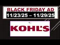 KOHLS BLACK FRIDAY AD 25 - 25