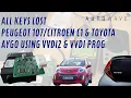 Download Lagu All Keys Lost Peugeot 107/Citroen C1 \u0026 Toyota Aygo Using VVDI2 \u0026 VVDI Prog
