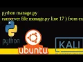 python manage py runserver file manage py line 17 from exc