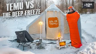Winter Camping With TEMU Inflatable Hot Tent 20 Products