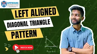 Left-Aligned Diagonal Triangle Pattern in Java - Master Pattern Programming with Appwars