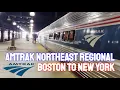 Amtrak Northeast Regional Boston South Station - New York Penn Station Coach Class