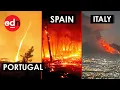Download Lagu Dramatic Footage Captures Wildfires Burning Across Europe After Heatwave