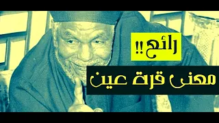 معنى قرة عين من الشيخ الشعراوي   رائع    دندنها