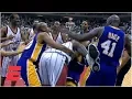 Shaquille O Neal and Charles Barkley fight during Lakers vs Rockets game 1999 ESPN Archives