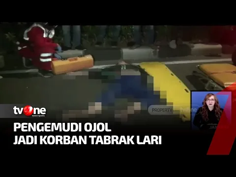 Jadi Korban Tabrak Lari, Driver Ojol Terjatuh dari Motor Lalu Ditabrak Mobil