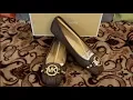 MICHAEL KORS FULTON MOC MINI MK LOGO 49T8FUFR1B PVC BALLET FLAT UNBOXING