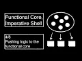 Functional Core Imperative Shell Pushing logic to the functional core