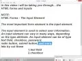 How to create text fields using Html form attributes