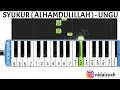 NOT ANGKA PIANIKA SYUKUR (ALHAMDULILLAH) - UNGU