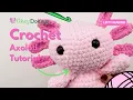 Crochet Axolotl Tutorial Beginner Step-by-Step Guide Amigurumi Pattern Right-Handed