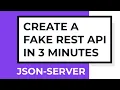 Backend devs slowing you down Create a fake REST API in 3 minutes using json-server