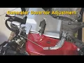 Generator Governor Adjustment