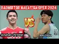 Download Lagu Epic comeback 🏸 Jonatan Christie [Ina] vs lee zii jia [mal] | mens singles | #badminton