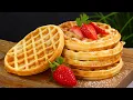 Perfect Homemade Waffles just in 5 minutes Best Waffles recipe by Tiffin Box Easy quick breakfast