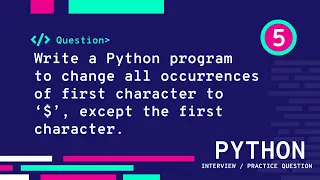 Exercise 5 - Python Questions