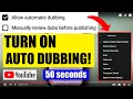 Lagu How to TURN ON AUTOMATIC DUBBING on YouTube