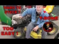 HARD TO STEER JOHN DEERE D140 RIDING MOWER HOW TO REPAIR IT AND PREVENT THIS PROBLEM
