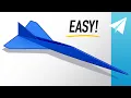 How to Make an EASY Jet Paper Airplane that Flies REALLY Fast Concorde Tutorial