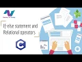 if else statement in c relational operators in c c programming basics c programming tutorial