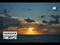 4K Sunrise Time-Lapse in Miami Beach Florida USA