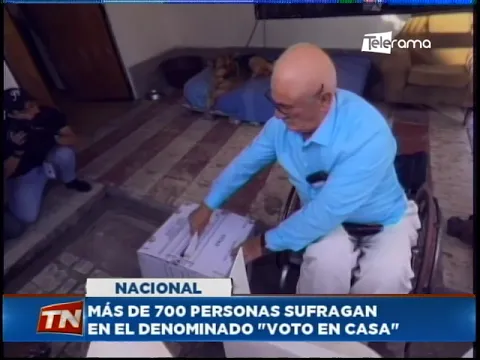 Más de 700 personas sufragan en el denominado Voto en casa