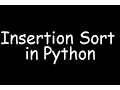Insertion Sort in Python