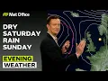17/10/2025 - Bewolkt en droog voor het grootste deel - Avondweerbericht VK – Met Office Weather