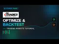 How to optimize robots in cTrader Calgo and how to backtest them