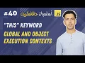 What s the this keyword what s its reference on a current context - Darija JavaScript