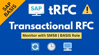 Transactional RFC in SAP Example tRFC TCode SM58 What is Transactional RFC SAP BASIS Tutorial