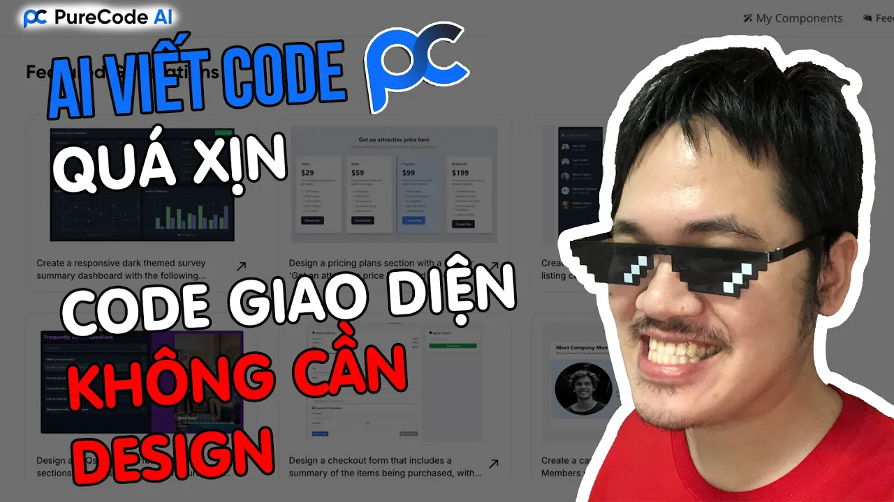 Outline Video PureCode.AI - Vừa Design vừa Code Front-end với đủ loại framework