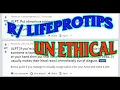 Reddit Unethical Life Pro Tips Best Of The Week