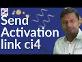 Send Activation link in email using Codeigniter 4 Send verification code in email in Codeigniter 4